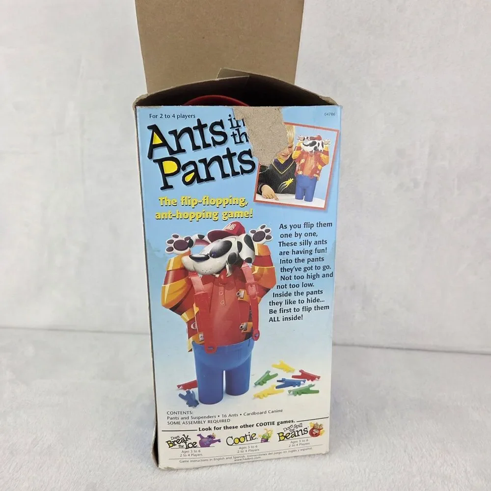 Vintage 1999 Cootie Games Ants in the Pants Complete Dog Board Game Set